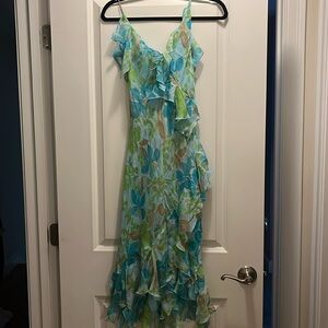 Silk Floral Dress